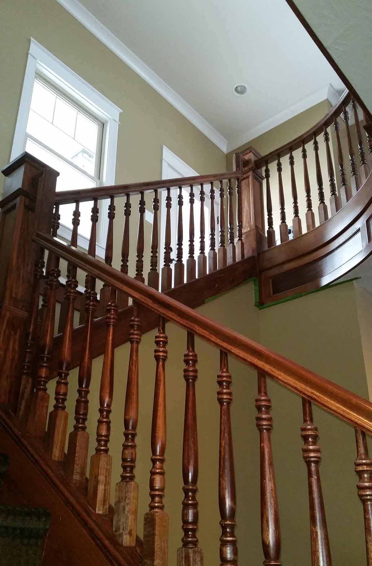 Stair Construction by Dave Sego Builders, Inc. in Greenfield, IN.